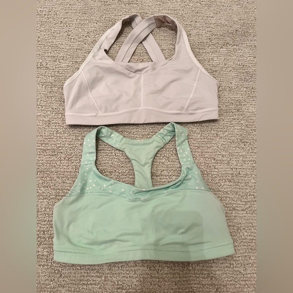 Two Lululemon Size 8 Sports Bras